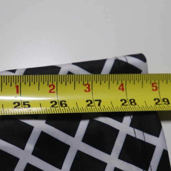 Eloquii Black White Pink Checked Skirt, Size 18, NWT - Picture 9 of 13